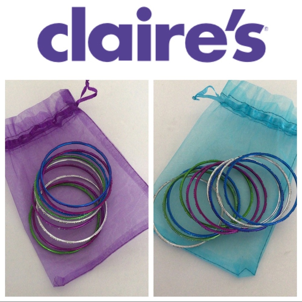 CLAIRES  SET OF TWENTY GLITTER BRACELETS